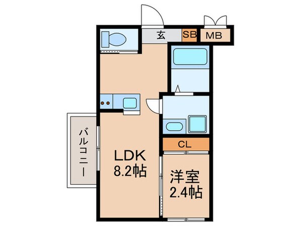 WAKOHRE VITA東今里の物件間取画像